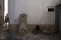 Click to enlarge: Man / Fountain / Bicycle