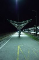 Click to enlarge: Early Morning Platform [f/3.5, 1/13 sec, 18mm-e, ISO 3200, Sony A700]