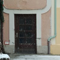 Snow, Door, Downpipe