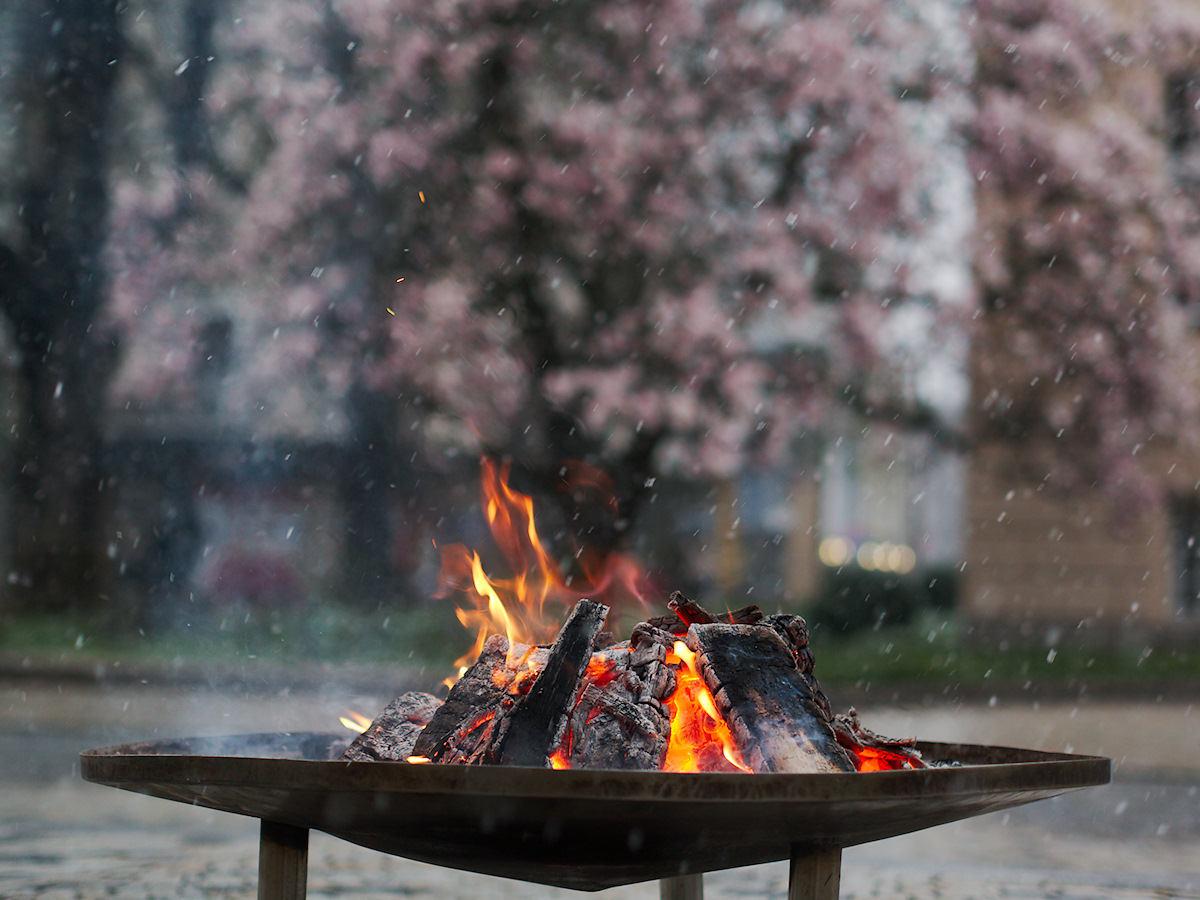 Click to enlarge: Easter Fire [f/1.8, 1/160 sec, 90mm-e, ISO 160, DMC-G3]. Tagged with 