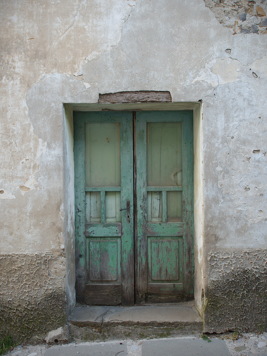 Non-ornated Door. Tagged with Doors and Windows, Less Colors, Rural