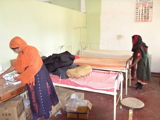 Provisional Health Care Center. Tagged with Orte/Sri Lanka/Kalmunai