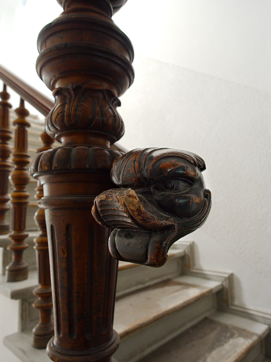Handrail Decoration. Tagged with Interior, Urban, wood carving