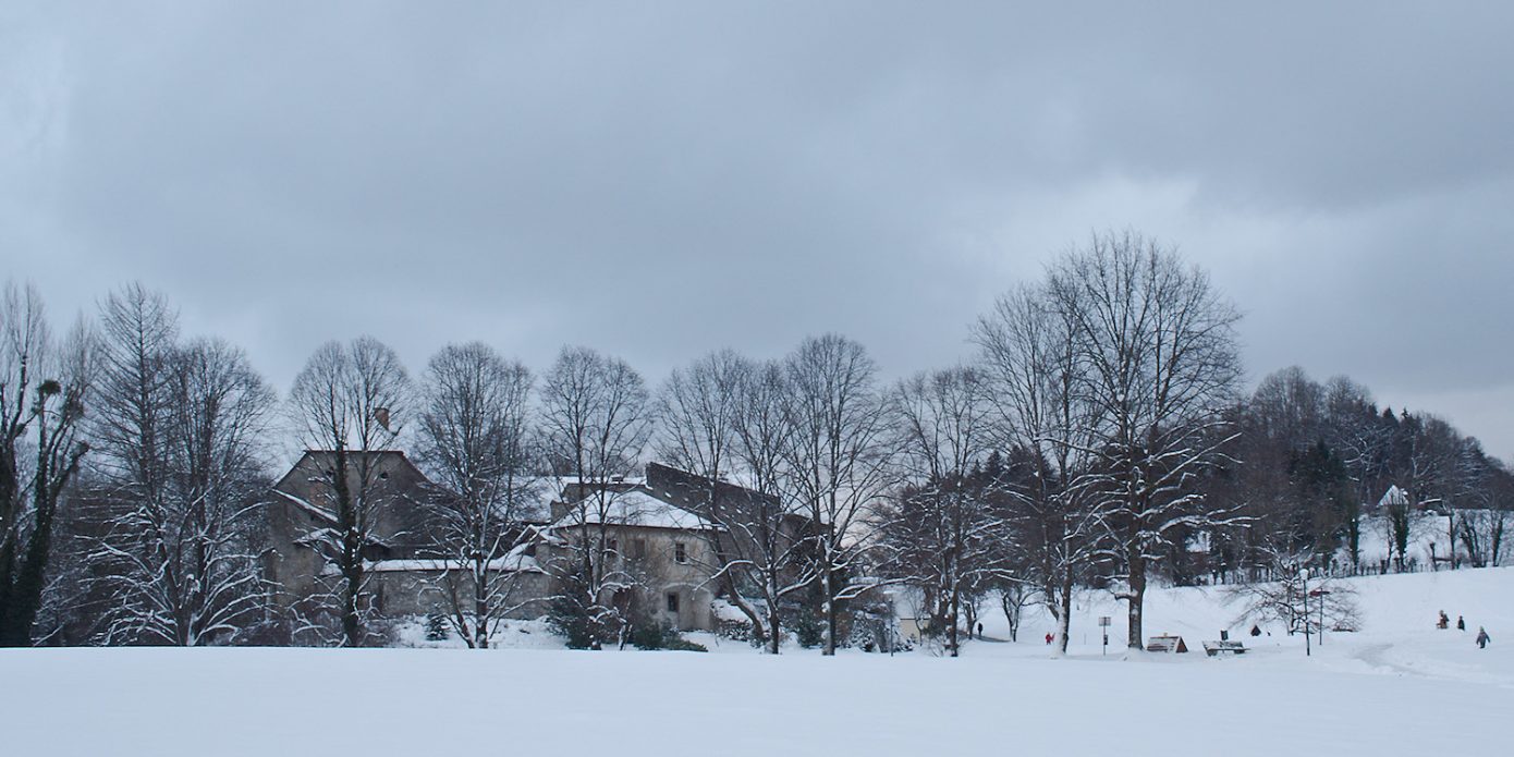 The old Castle. Tagged with landscape, winter