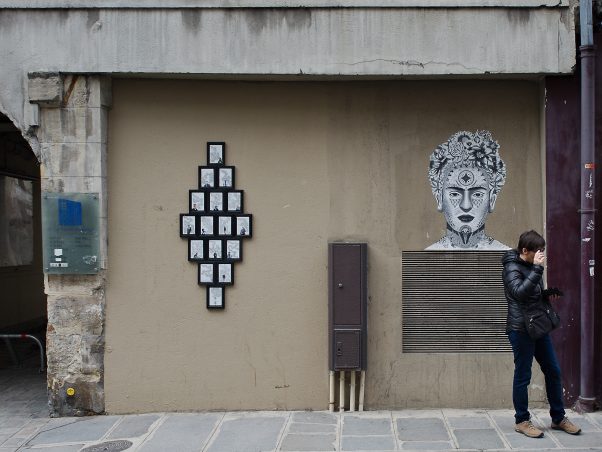 Street Gallery, Marais, Paris, France