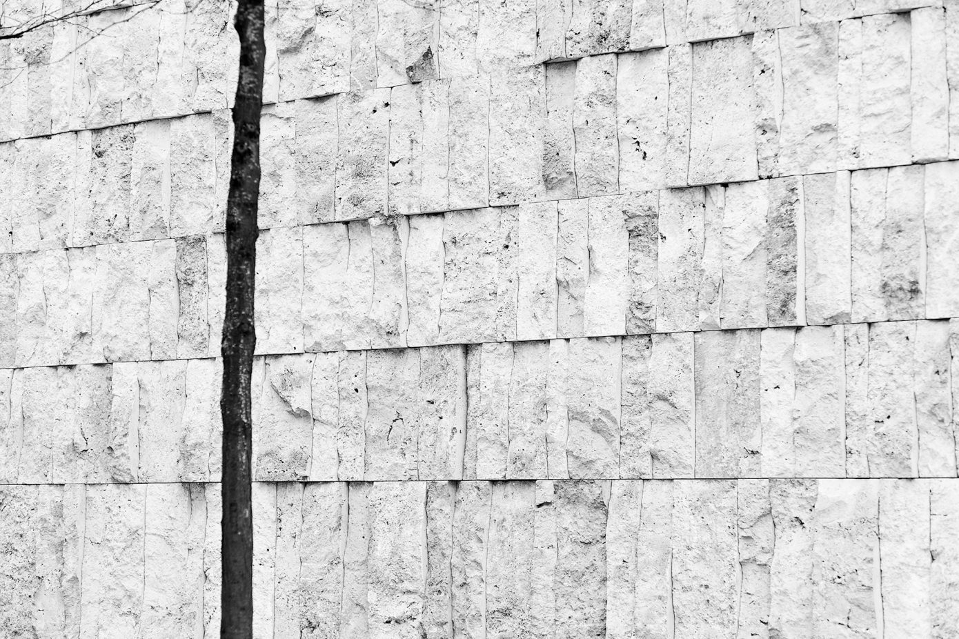 Synagogue Wall. Tagged with Black & White, Treatment, Urban