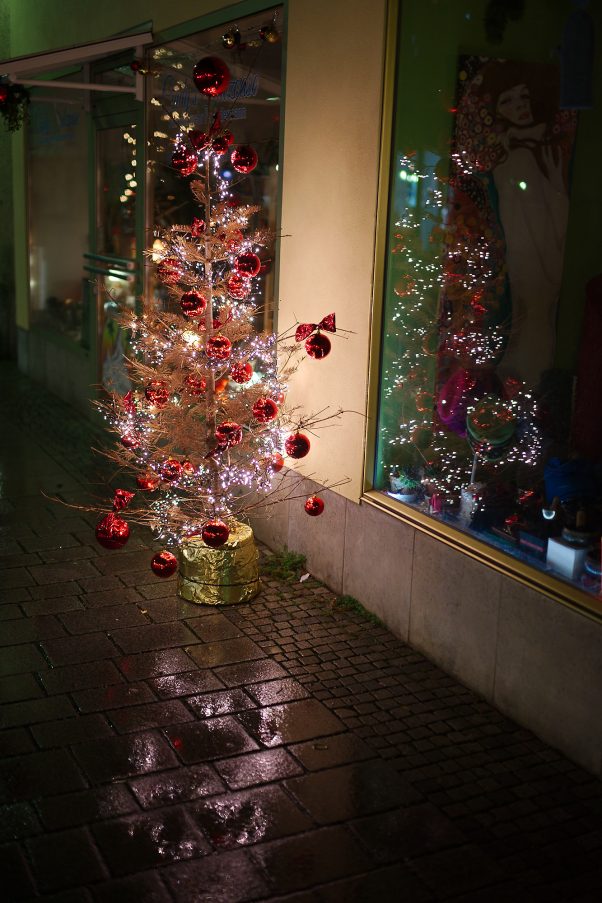 Appropriate Christmas Tree, Poststraße, Bad Reichenhall, Christmas, Climate Change, Politics, Urban
